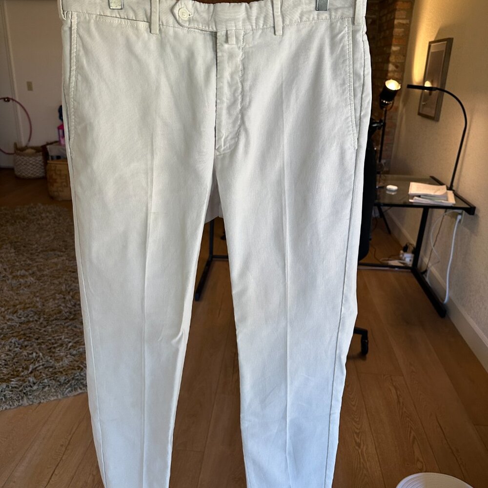 Ermenegildo Zegna Men’s Cotton Khaki Pants — 33x30